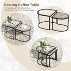 Grand patio 6-Piece Outdoor Furniture Set, 6 Seats Wicker Sofa Conversation Set - Image 4