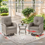 Belord 6 Pieces Wicker Patio Furniture Set - Image 4