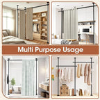 SUNALLY Room Divider Curtain Rod, No Drilling Room Separator - Image 7