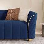 2-Piece Luxury Velvet Sofa Set for Living Room, Elegant Design Couch Set - Image 6
