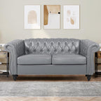 QHITTY 3 Piece Living Room Set, Sectional Chesterfield Sofa Chair Contemporary - Image 8