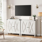 GarveeHome Small Storage Cabinet, Farmhouse Sideboard Buffet Cabinet - Image 7