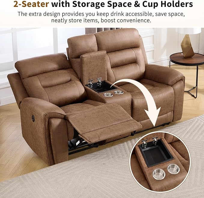 ANJ Power Reclining Loveseat Sofa - Image 5