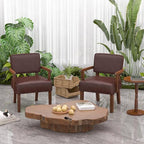 FAGAGA Accent Chair, PU Leather Living Room Chairs Oversize - Image 8