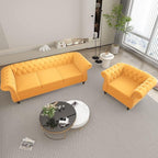 AVZEAR 3 seat Sofa, Velvet Sofa Living Room Large Sofa Modern Chesterfield - Image 9