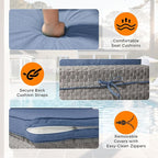 8-Seat Outdoor Wicker Patio Furniture Set - Image 7