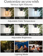Brightech Ambience Pro 27-Ft Solar String Lights - Image 6