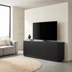 Fluted TV Stand for TVs Up to 75 Inch, Entertainment Center - Image 4