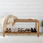 Alaterre Furniture Newport 40 Inch Solid Wood Entryway Bench - Image 2