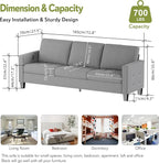 STHOUYN 73" W 3 Seater Couch - Image 2