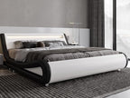 Allewie Queen Size LED Platform Bed Frame by Allewie