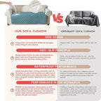 Genina Waterproof Couch Cover, Washable Anti-Slip 67 inch Sofa Covers - Image 3