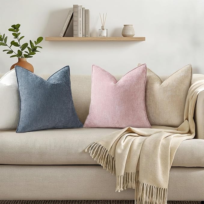 decorUhome Summer Couch Euro Sham Throw Pillow Covers 22x22 Set of 2, - Image 6