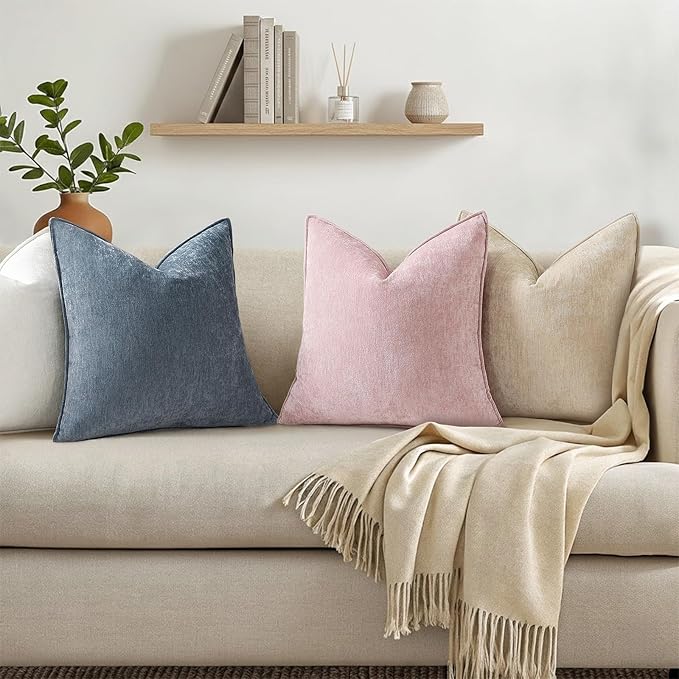 decorUhome Summer Couch Throw Pillow Covers 16x16 Set of 2, Decorative Soft - Image 3