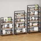 No Assembly Folding Bookshelf, 4 Tiers Collapsible Book Shelf - Image 5