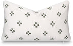 Crumbs Home Modern Farmhouse California Casual Indoor Outdoor Lumbar Pillow by CRUMBSHOME