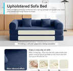 Convertible Sofa Bed with Corduroy Pillow, Comfy Floor Sofa Bed Compressed Sofa - Image 5