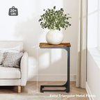 QEEIG C Table Side Table Living Room C Shaped Couch Tray End Table Farmhouse 1 - Image 3