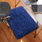 Ophanie Small Rug Washable Non Slip Throw Bedside Area Rugs, Fluffy Soft Blue - Image 6