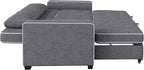 Serta Ainsley 66.5" Convertible Sleeper Loveseat, Full Size, Dreamcoil Comfort - Image 12