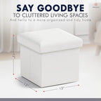Ornavo Home Small Storage Ottoman, - Image 2