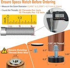 24 Pack 1/4"-20 Thread Leveling Feet - Image 2