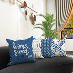 YCOLL Pillow Covers 22x22 Set of 4, Modern Sofa Throw Pillow Cover, Decorative - Image 6
