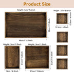 Wooden Serving Trays with Handle - Image 5