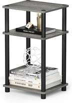 Furinno JUST Side Table, 3-Tier End Table, Open Shelves Night Stand, Bedside by Furinno-FitsYourSpaceFitsYourBudget