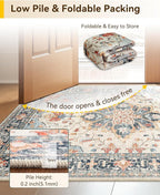 RELEANY Area Rugs 3'x7' Runner Rug Non Slip Washable - Image 6