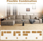 136" Sectional Couches for Living Room Cloud Couch Sofa - Image 6