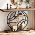 Huuger 47.2 Inch Entryway Table, Industrial Console Sofa Table by Huuger