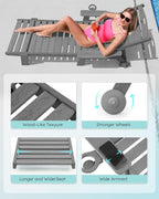 Patio Chaise Lounge Chair Set of 4, Oversize Lounge Chairs - Image 5