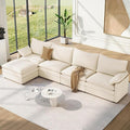 Vesgantti 142" Cloud Couch Sectional Modular Sofa, Comfy Sectional Couch by Vesgantti