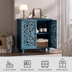 JOINICE Blue Accent Cabinet - Image 4