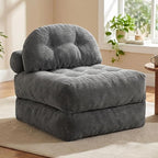 Convertible Corduroy Floor Sofa, 3-in-1 Folding Lazy Sofa Bed - Image 7