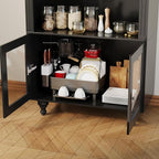 Wildhome Wooden Arched Display Storage Cabinet - Image 8