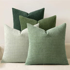 MIULEE Sage Green Pillow Covers 22x22 Inch Set of 4 Spring Boho Farmhouse Home by MIULEE