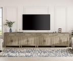 WAMPAT Farmhouse TV Stand for 85 inch TV by WAMPAT