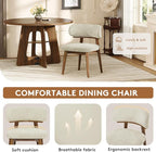 Dining Chairs Set of 2, Modern Upholstered Dining Chairs, Wooden Kitchen Chairs - Image 4