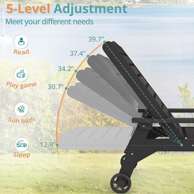 LUE BONA Outdoor Lounge Chair Set - Image 4