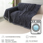 MYSKY HOME Loveseat Cover Navy Couch Cover Sectional Couch Covers - Image 6