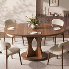 Einhomn 43-59" Extendable Round Dining Table, Kitchen Table - Image 3