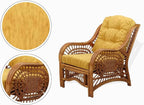 Malibu Lounge Living Accent Armchair Natural Rattan Wicker Handmade Design - Image 3