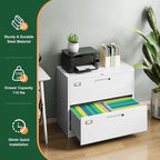 Letaya 2 Drawer Metal Filing Organization Office Cabinets - Image 7