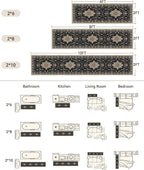 RELEANY Area Rugs 2'x8' Runner Rug Non Slip Washable - Image 2