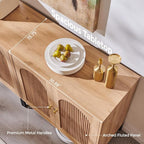 IFBUY Modern Sideboard Buffet Cabinet, Wooden Modular Coffee Bar Cabinets - Image 6