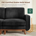Vesgantti 97" Modular Sectional Sofa Black, L-Shaped Couch - Image 5