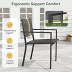 Aoxun 7-Piece Patio Table and Chairs Set - Image 4