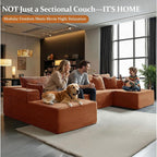 37" Cloud Sectional Couch Ottoman - Image 4